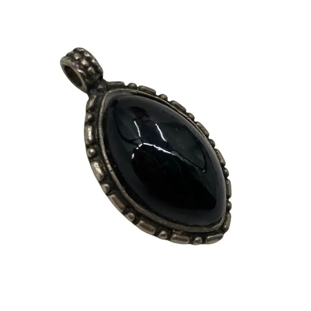Black & Silver Navajo Style Pendant
